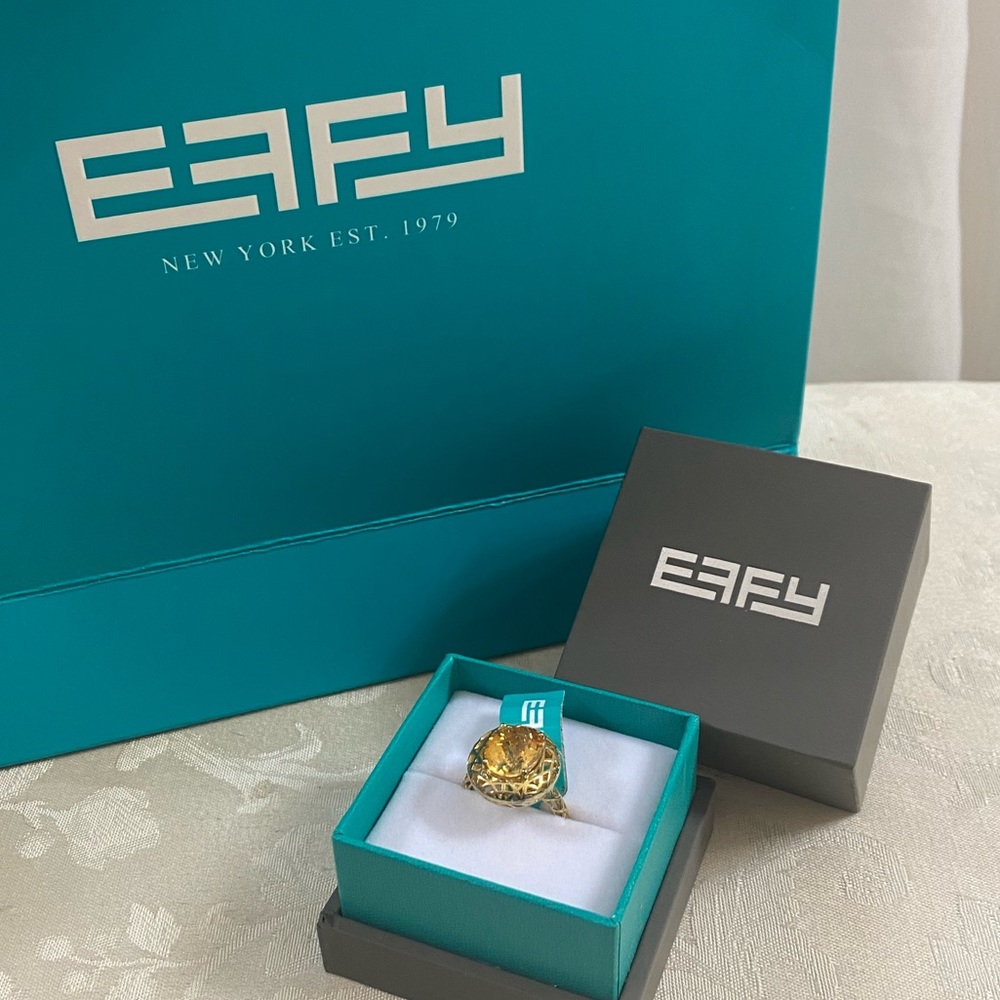 Effy Citrine Oval Statement Ring - image 2